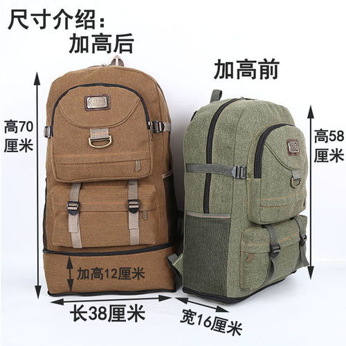 戶外80升帆布登山包男大容量旅行包出門打工行李背囊女運動雙肩包